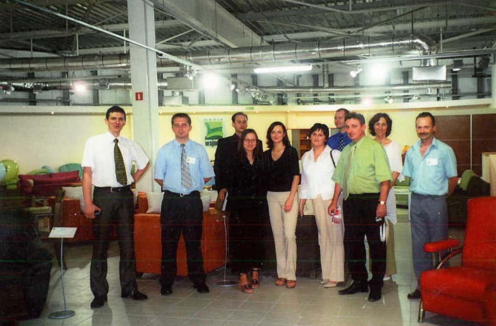 Otwarcie salonu meblowego we Wrocławiu, 2003 r.