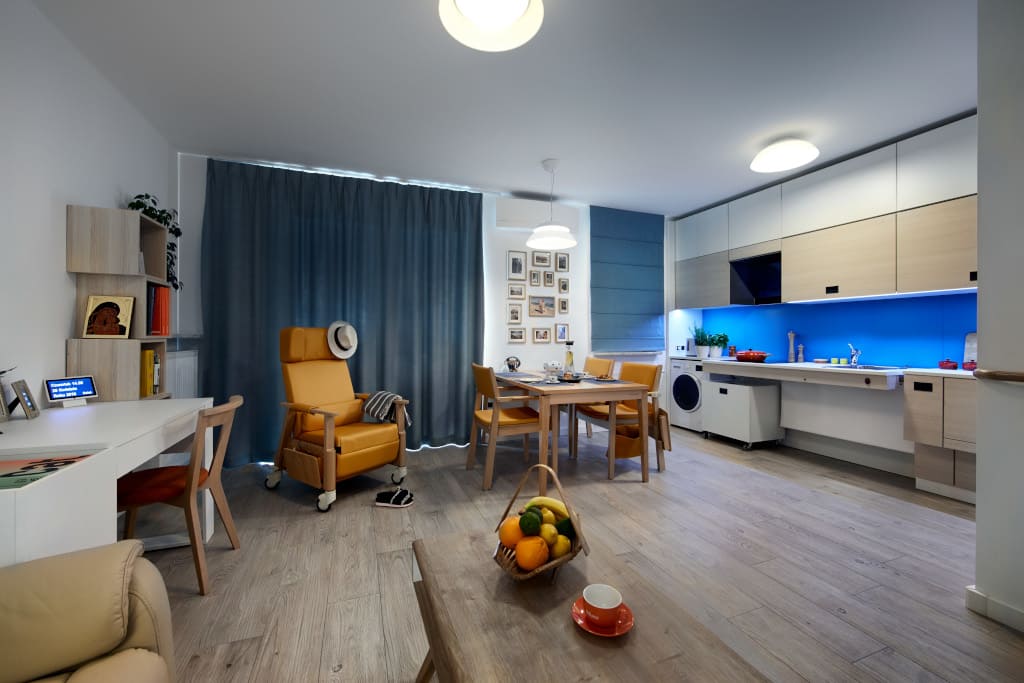 Pierwsze Wzorcowe Mieszkanie Seniora w Polsce, proj. dr inż. arch. Agnieszka Cieśla i dr inż. arch. Jan Cieśla, DRC.