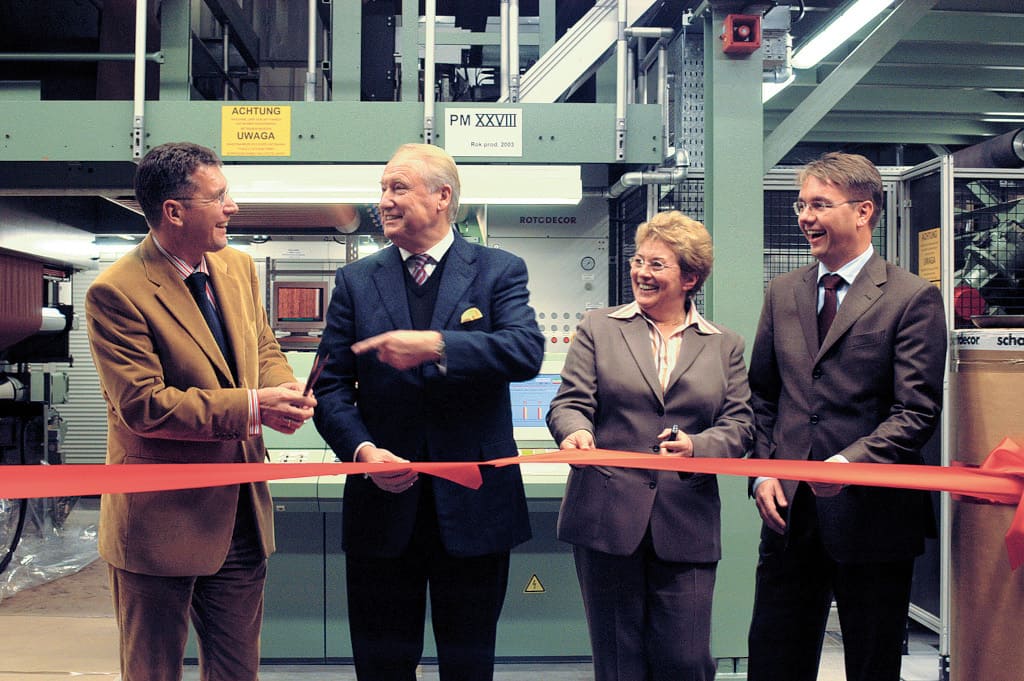 Podczas otwarcia maszyny. Rok 2003.