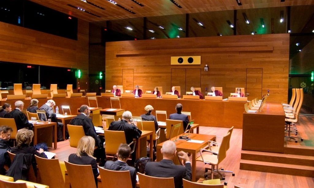 TSUE kwestionuje polskie przepisy o lasach - na zdjęciu posiedzenie Trybunału Sprawiedliwości.
