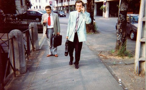 Ryszard Rychlik: pierwsza zagraniczna rozmowa z telefonu bezprzewodowego, Włochy 1993 r.