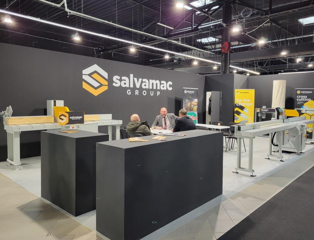 Stoisko firmy Salvamac na targach Wood Tech Warsaw Expo, Nadarzyn, 7-9 marca 2023 r.