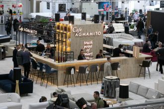 Stoisko Agmamito na targach Meble Polska było otwarte na zwiedzających.