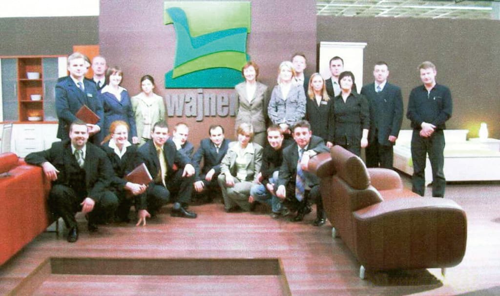 Stoisko Wajnert Meble podczas targów w Kolonii, 2005 r.