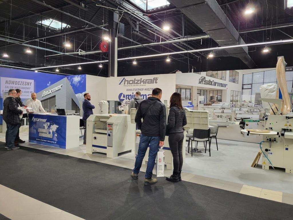 Stoisko firmy Sturmer na targach Wood Tech Warsaw Expo, Nadarzyn, 7-9 marca 2023 r.