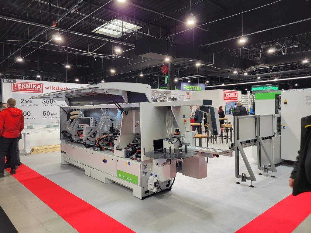 Stoisko firmy Teknika na targach Wood Tech Warsaw Expo, Nadarzyn, 7-9 marca 2023 r.