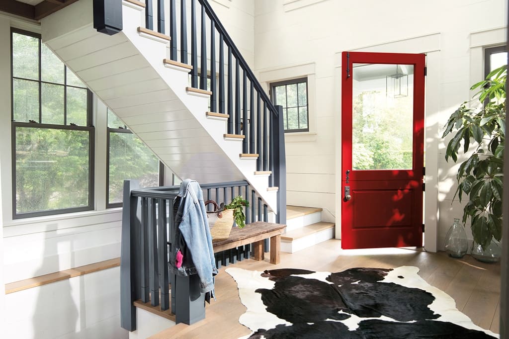 Wnętrze z zastosowaniem „Corotech AcrylicEpoxy V450” Benjamin Moore.