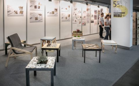 Wystawa prac studentów Wydziału Technologii Drewna Uniwersytetu Przyrodniczego w Poznaniu w pawilonie 6, podczas targów „Drema” (11-14 września 2018 r.).