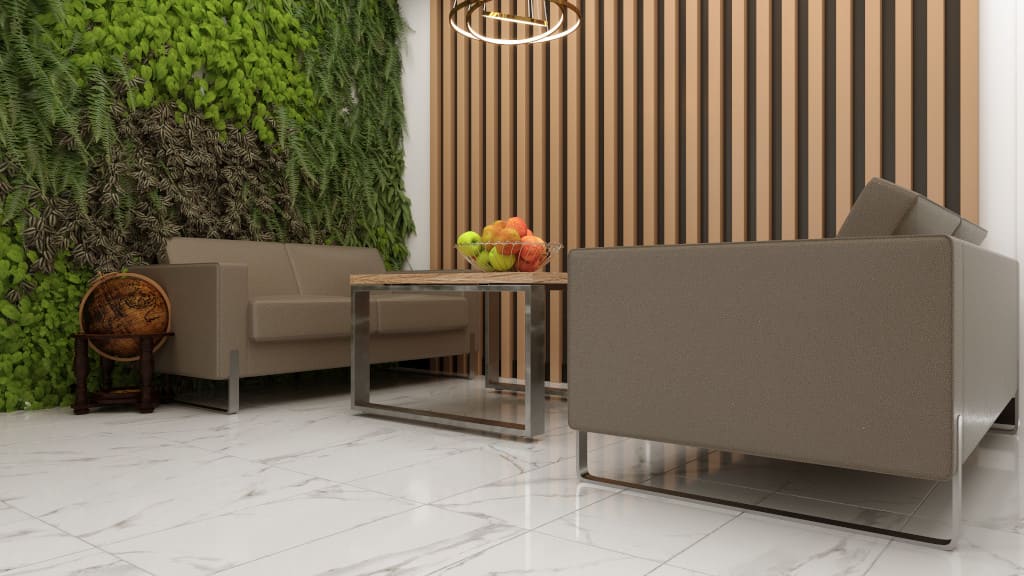 Firma Azco Polskie Meble Biurowe: projekt wydzielonej strefy – przeznaczonej do kameralnych rozmów biznesowych.