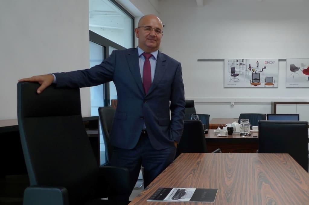 Edward Balicki, właściciel i prezes Azco Polskie Meble Biurowe.