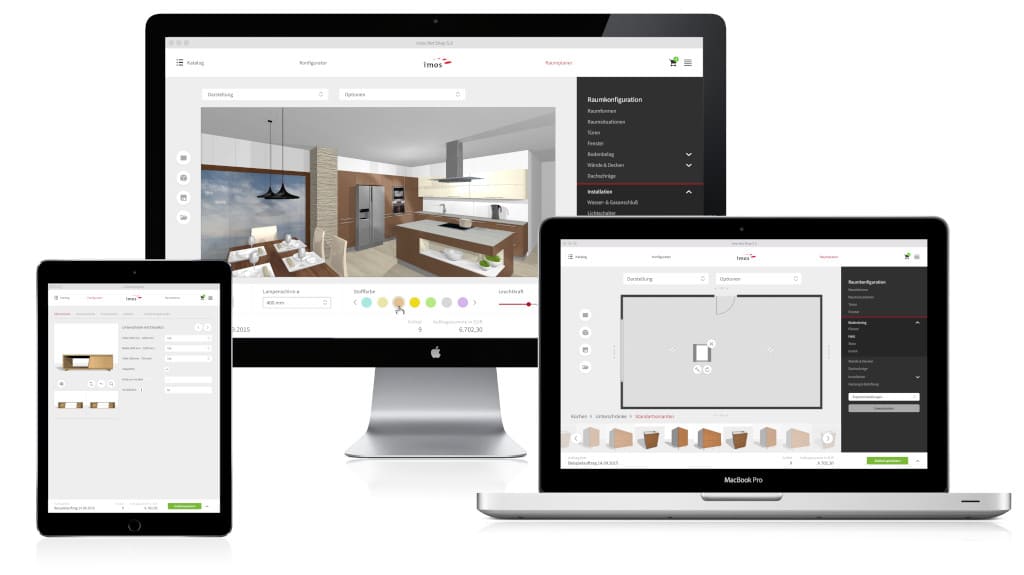 „ImosNET 6.0” z konfiguratorami mebli 3D oraz planerem pomieszczenia 3D w wersji B2B oraz B2C to kolejna z propozycji firmy Imos, która jest dostępna on-line z poziomu każdej przeglądarki internetowej.