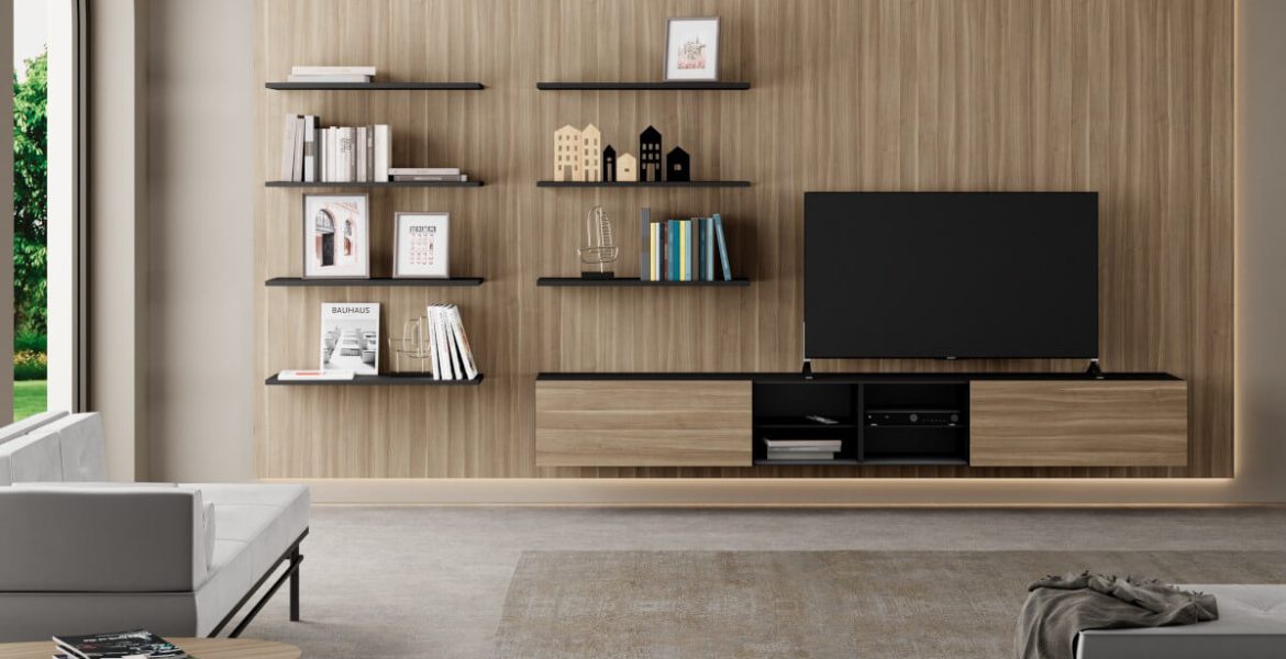 Interprint - dekor Atena na wizualizacji wnętrza salonu