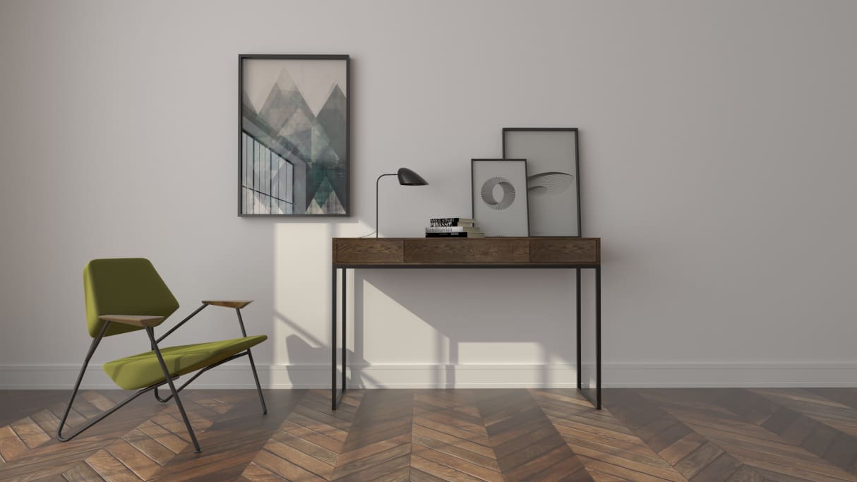 Konsola „Rectangle” (prod. Metaform, dystr. Le Pukka Concept Store) wykonany jest z drewna, którego wybarwienie można dobrać wedle potrzeb klienta, podobnie jak kolorystykę nóżek czy wymiary mebla.