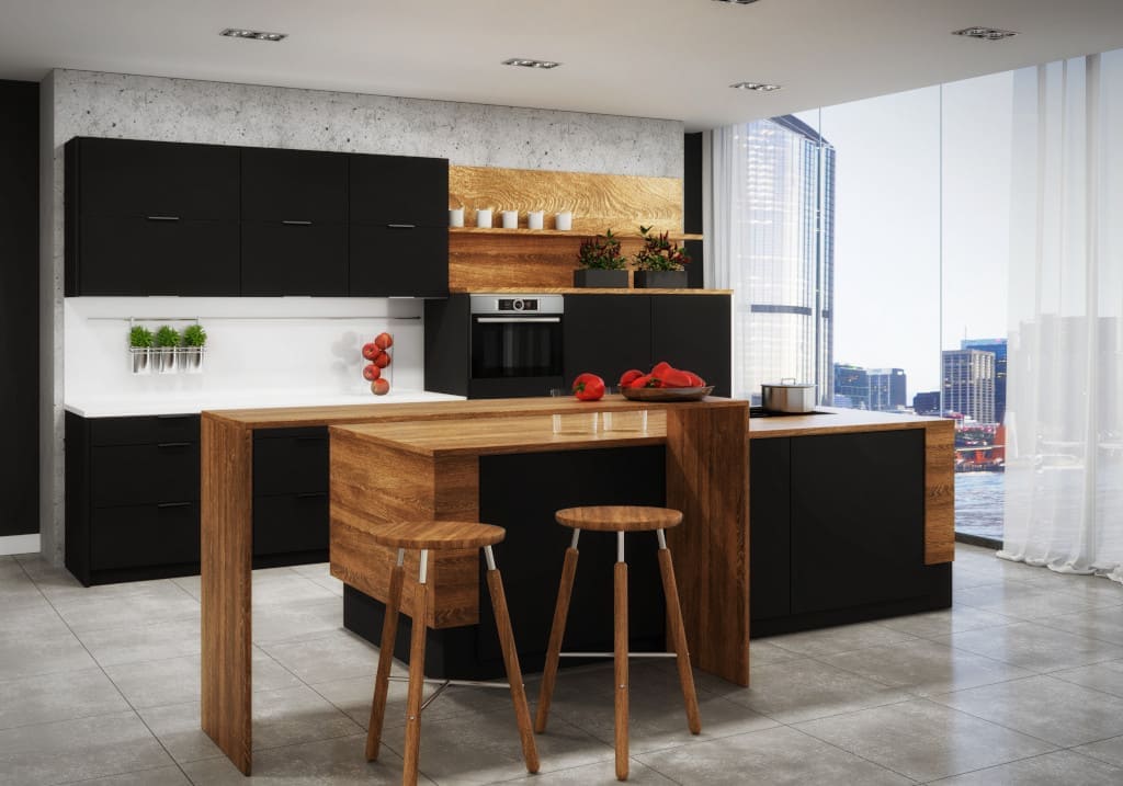 Kuchnia „Glossy Black” (prod. Classen) zrywa z monotonią i standardowymi rozwiązaniami. Odważna kolorystyka idzie w parze z połyskującą strukturą, dając niepowtarzalny efekt.