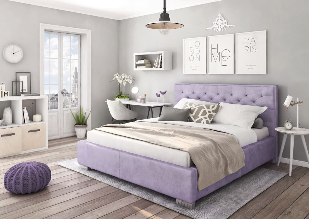 Łóżko tapicerowane „Lanciano” z oferty Forte to propozycja dla osób, które we wnętrzach cenią bezpretensjonalność, swobodę, prostotę i łagodność.