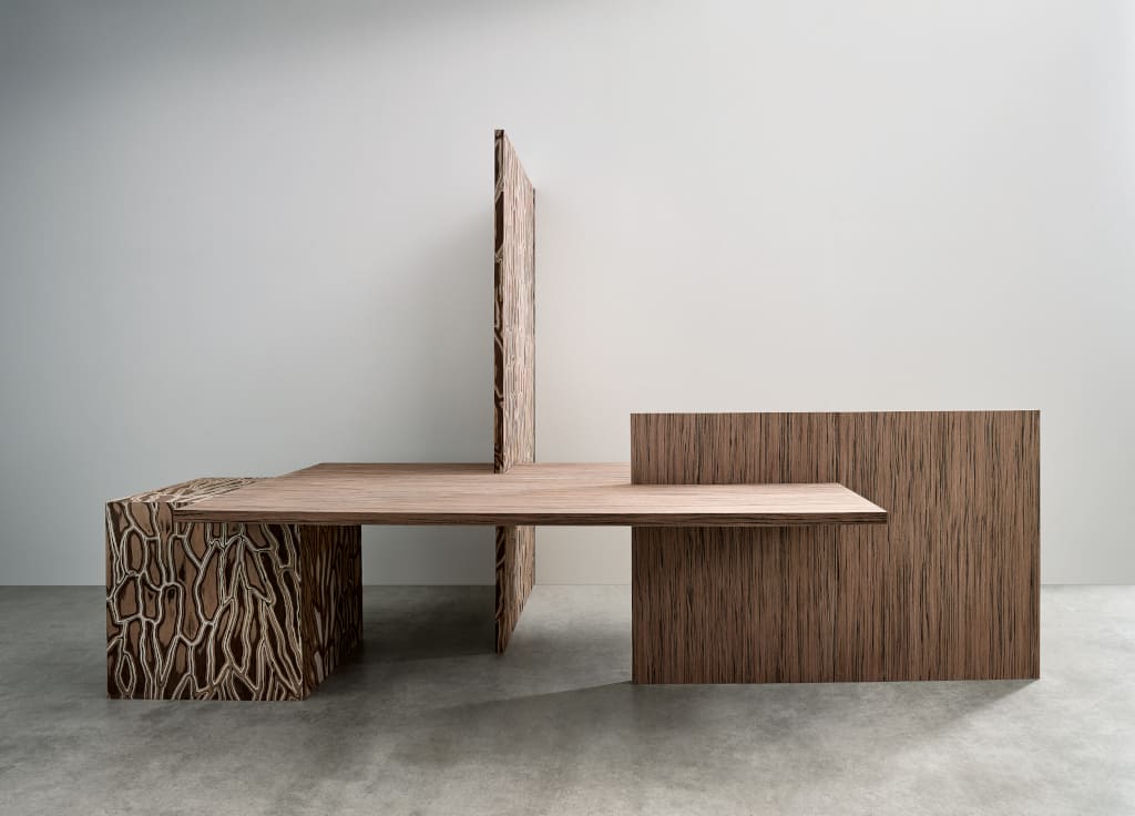 „Maritime Pine” i „Japanese Cedar” zaprojektował Kengo Kuma dla firmy Alpi.