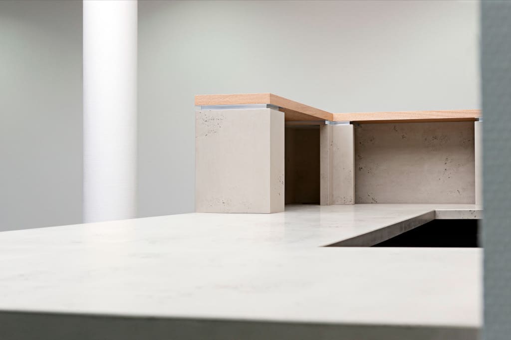 Produkty marki Imi-Beton mogą rozjaśniać wnętrza mieszkalne, jak też biura i przestrzenie outdoor.