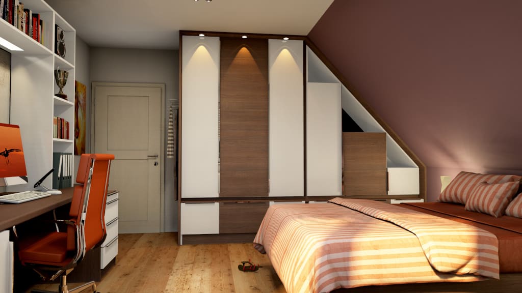 Projekt i wizualizacja szafy zostały wykonane w programie PaletteCAD, równocześnie została wykonana oferta dla klienta.