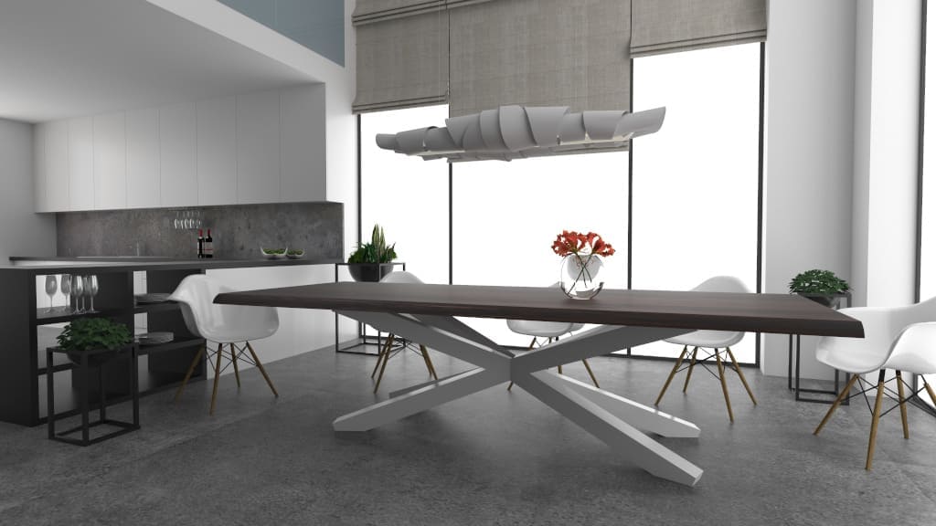 Stół „Primal Wood” marki Metaform (dystr. Le Pukka Concept Store) to bestseller wśród drewnianych stołów do jadalni.