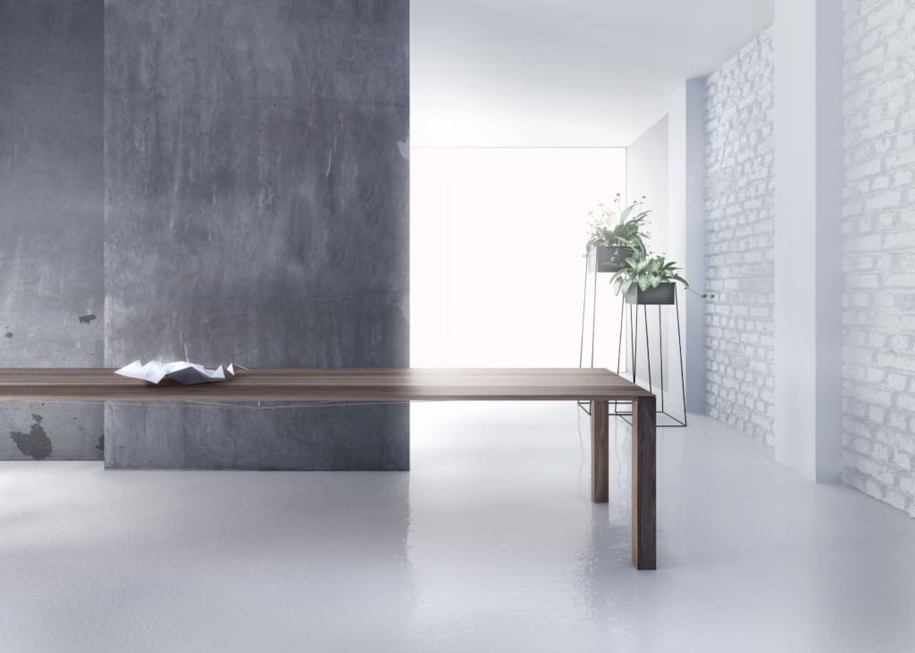 Największy wymiar stołu „Varino” firmy Willisau na 4 nogach, bez dodatkowych wsporników, to 340x104 cm, przy grubości blatu jedynie 28 mm. Dystrybutorem marki Willisau w Polsce jest Alnus.