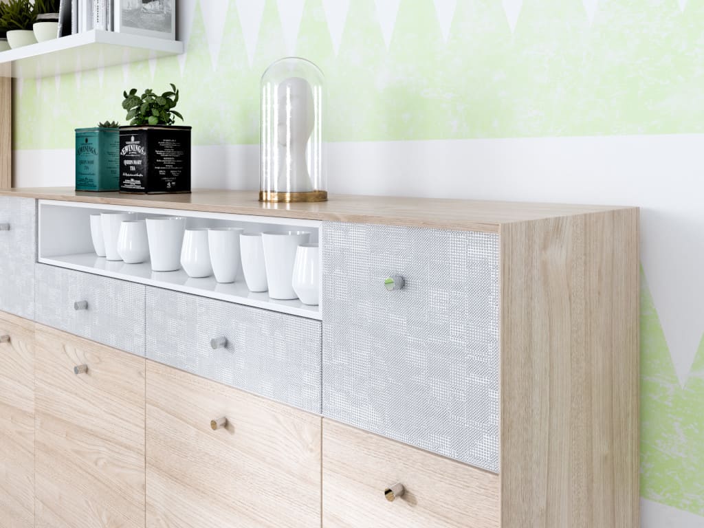 „Punto” firmy Impress jest nowoczesnym dekorem graficznym. Jego ogromną zaletą jest możliwość uzyskania wielu wariantów kolorystycznych.