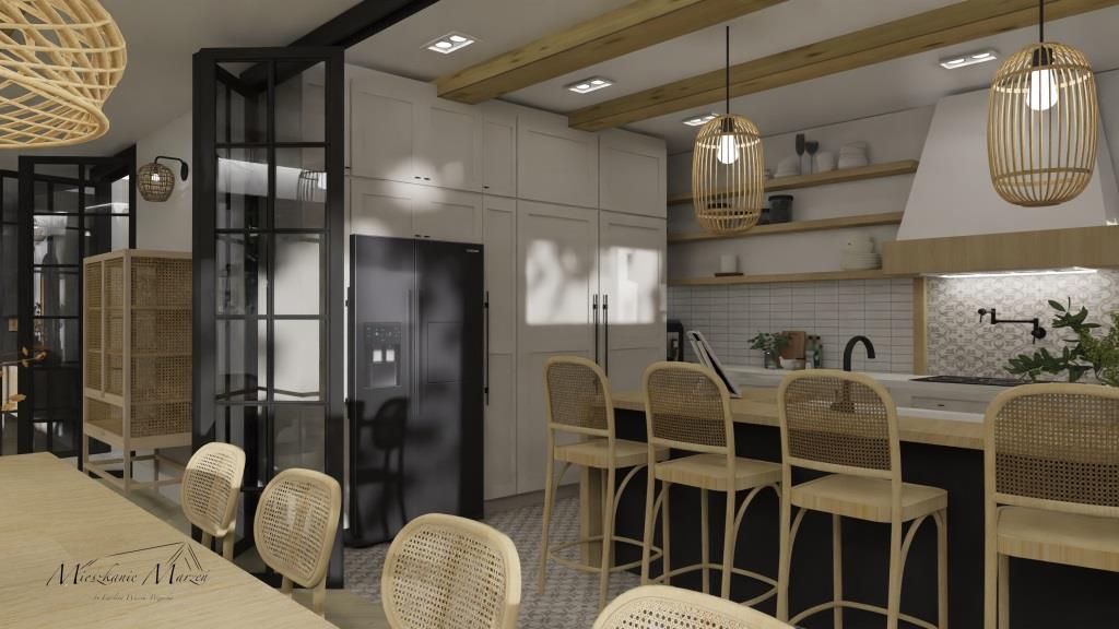 Kuchnia, wizualizacja Eweliny Więcek-Pożarskiej, instagramerki.