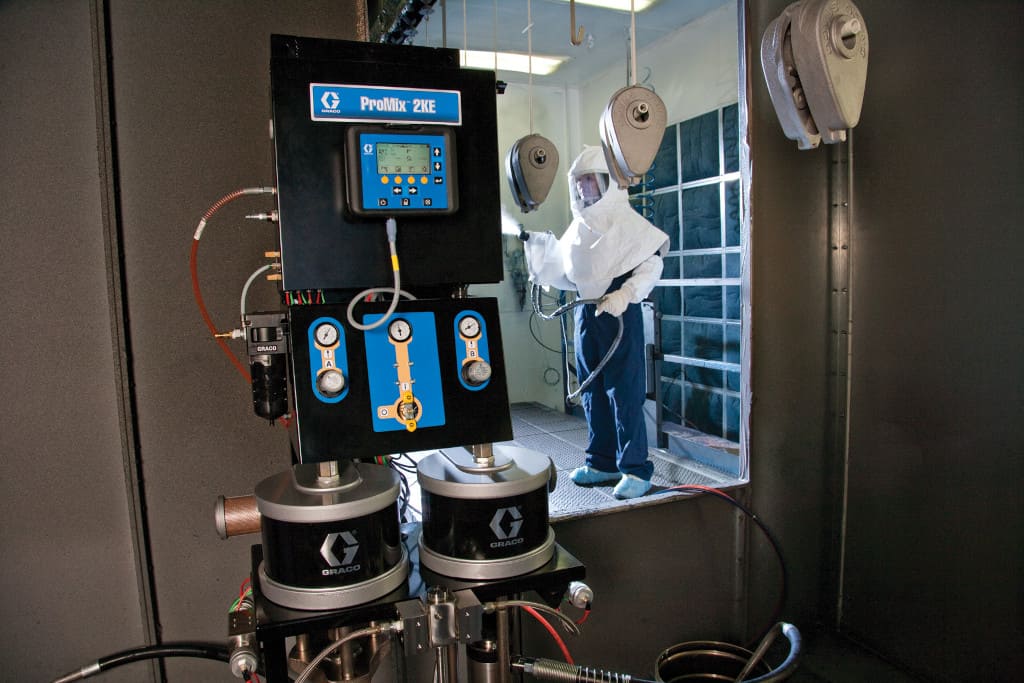 Oferta firmy Graco została niedawno wzbogacona o nowy zestaw do natrysku materiałów wieloskładnikowych o nazwie M2K.