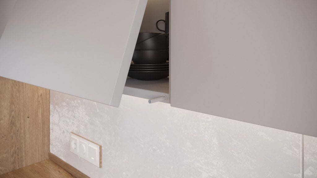 GTV - odbojnik SALTO NOVA wpuszczany szary