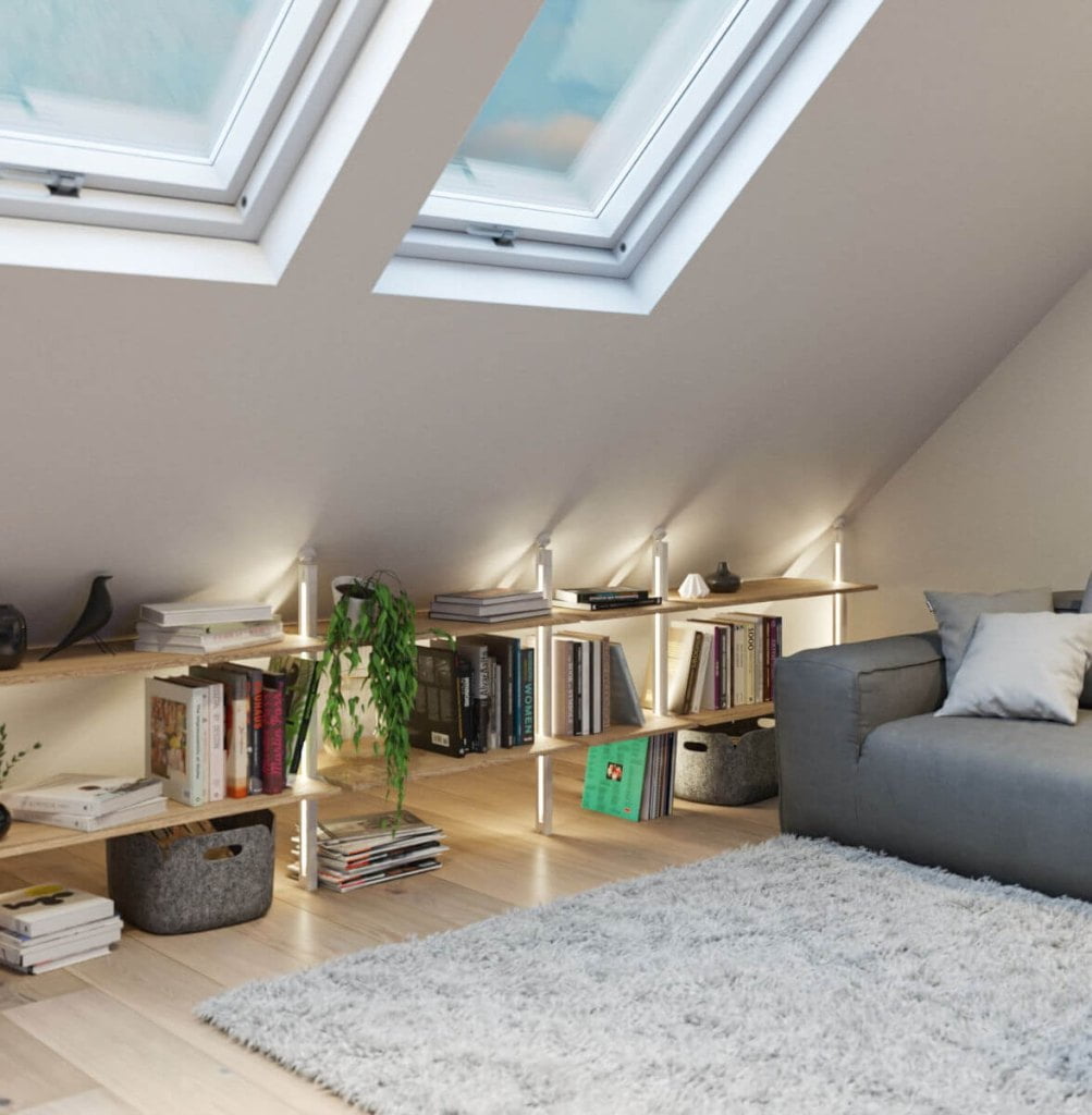 Hafele - oświetlenie Loox5 w skośnej ściany