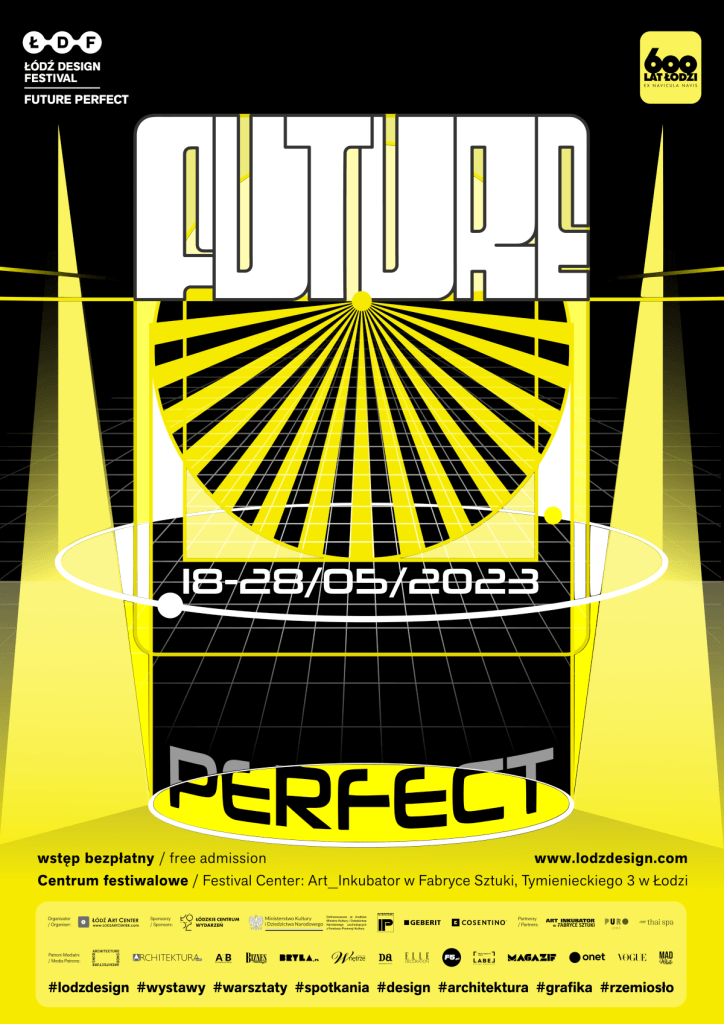 Łódź Design Festival 2023 -plakat - miesięcznik i portal informacyjny branży meblarskiej biznes.meble.pl