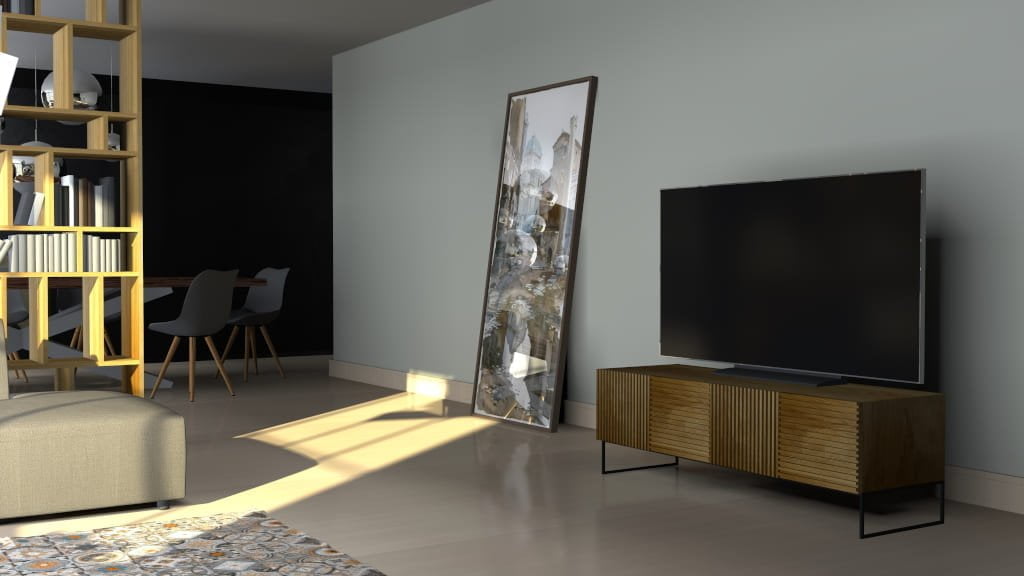 „Stripes RTV” marki Metaform (dystr. Le Pukka Concept Store) to idealne rozwiązanie do kina domowego nie tylko w pomieszczeniach nowoczesnych, ale również klasycznych.