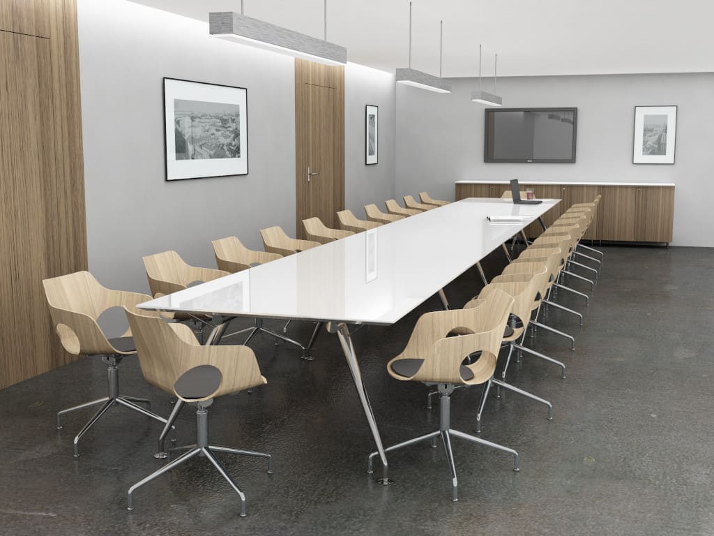 Ultranowoczesny i elegancki system „New Age” i krzesła „Ecco Wood” to propozycja firmy Euronova.