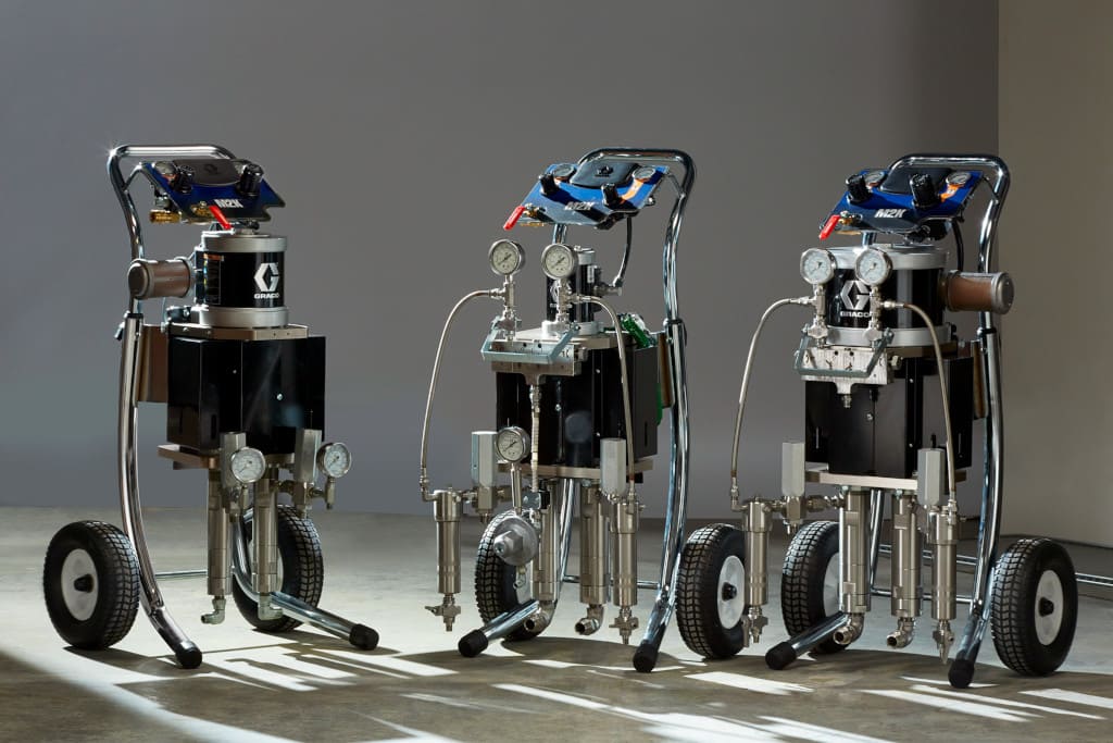 W celu precyzyjnego dopasowania M2K do konkretnego zastosowania, oprócz wersji kompletnych, Graco oferuje też wersje podstawowe, na bazie których dystrybutorzy mogą wykonać urządzenia specjalne.