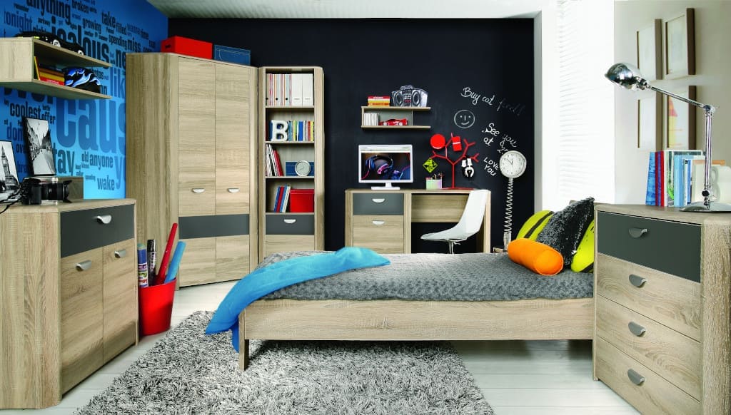 Zestaw „Yoop!” firmy Forte. Jego charakterystyczna forma odznacza się nietypowo ściętymi, bocznymi krawędziami korpusów.