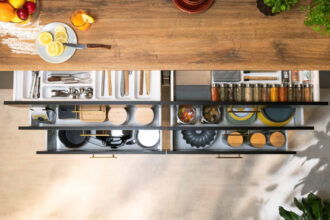 Hafele - ststem Matrix S Slim w szufladach