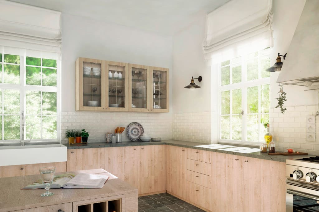 Kuchnia w dekorze „Royal Oak vanile”, Unilin.