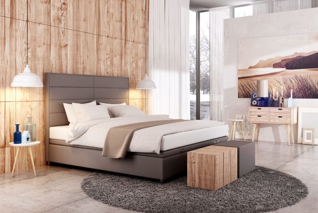 Łóżko „Continental” z pojemnikiem na pościel to nowa propozycja firmy New Design.