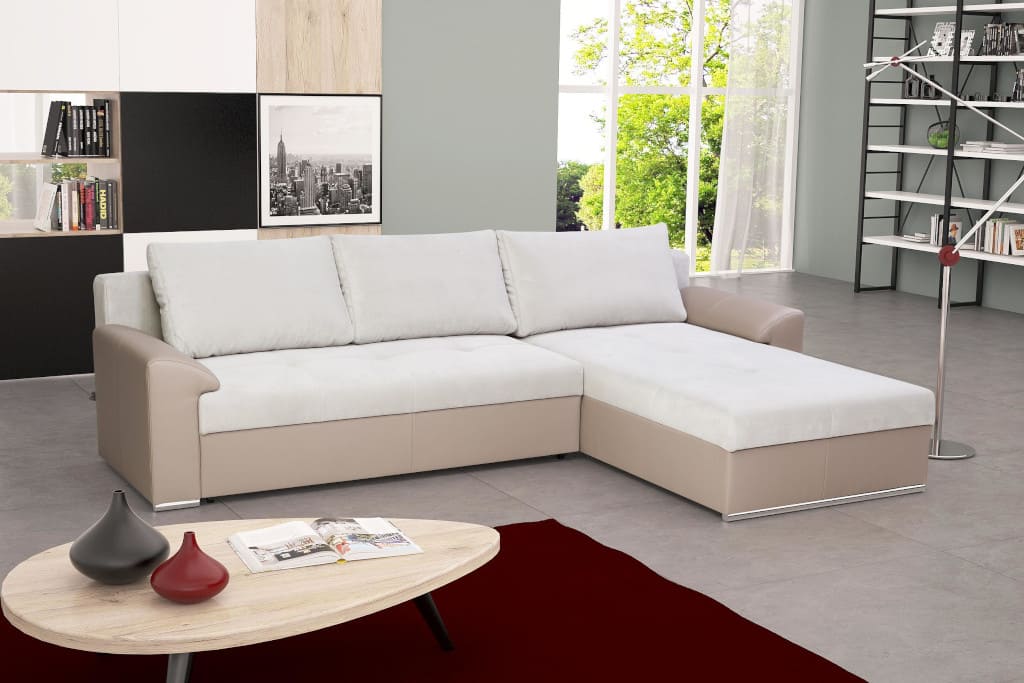 Tapicerowany tkaniną narożnik „Tito” to nowość w ofercie firmy AEK Design. Ten nowoczesny i komfortowy model dostępny jest w szerokiej gamie kolorystycznej.