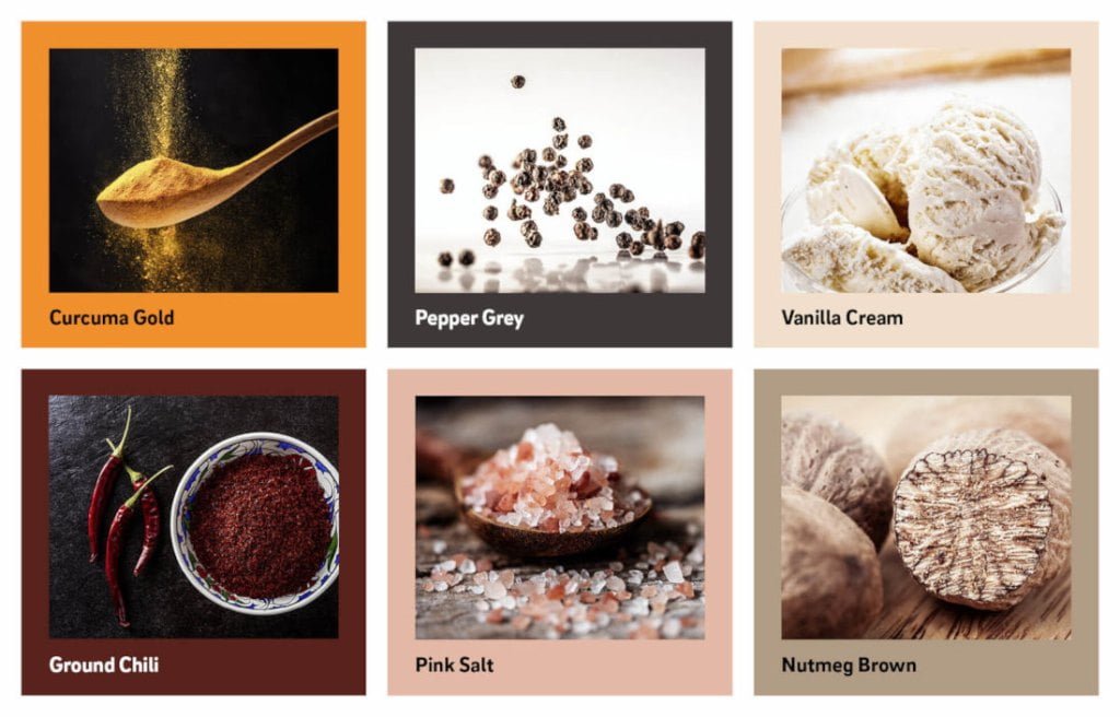 Kolekcja Rehau Passion for Color 2023 - paleta kolorów.