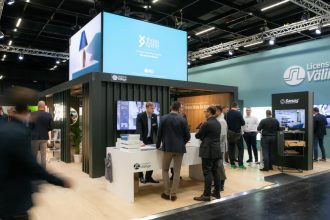 Stoisko Välinge Innovation na targach interzum 2023