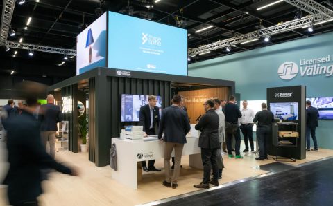 Stoisko Välinge Innovation na targach interzum 2023