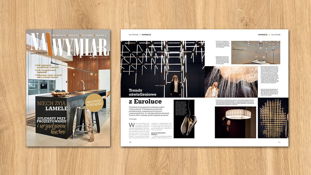 Okładka czasopisma NA WYMIAR 2023 – wydanie specjalne miesięcznika BIZNES.meble.pl.