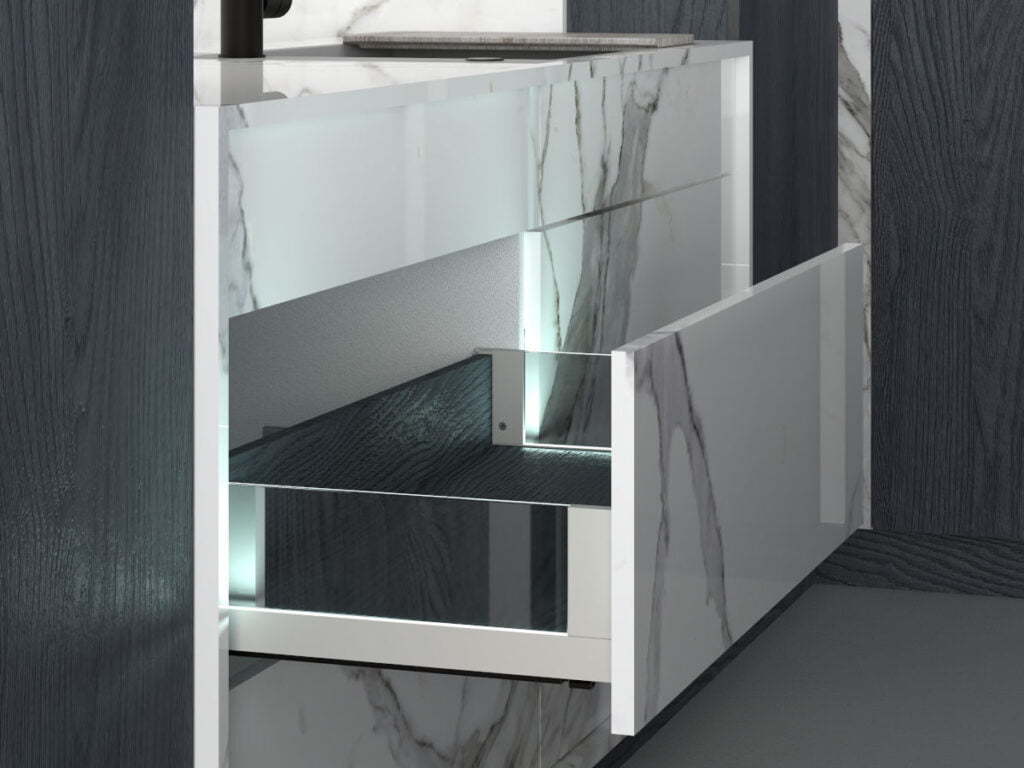 Sevroll- szuflada Platinium Concordia w kolorze szarym