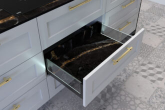 Sevroll- szuflada Platinium Concordia - czarne wnętrze szuflady