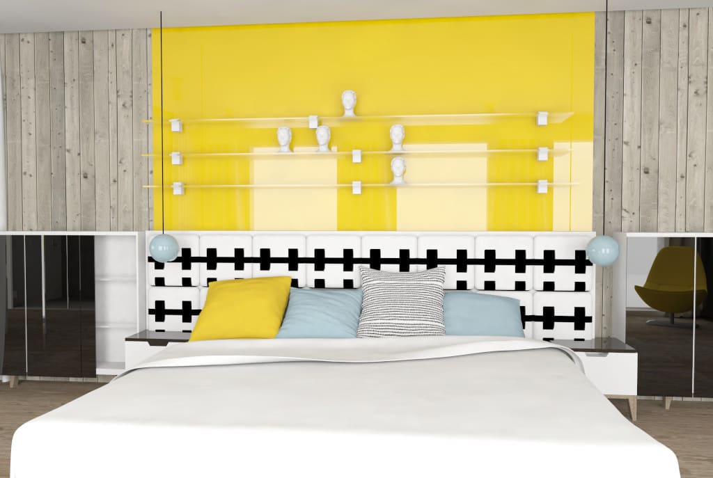 Ponadczasowy, utrzymany w skandynawskim stylu apartament „Szklane Horyzonty” w idealny sposób oddaje możliwości użycia produktów firmy Szkło z Lidzbarka Warmińskiego.