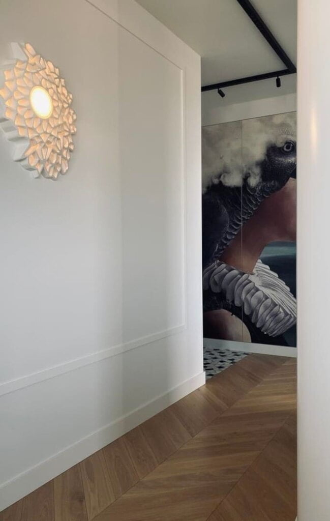 Apartament w Gdyni, projekt Martyna Lipska.