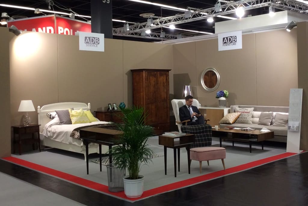 Ekspozycje polskich firm na stoisku przygotowanym przez Polską Agencję Informacji i Inwestycji Zagranicznych.