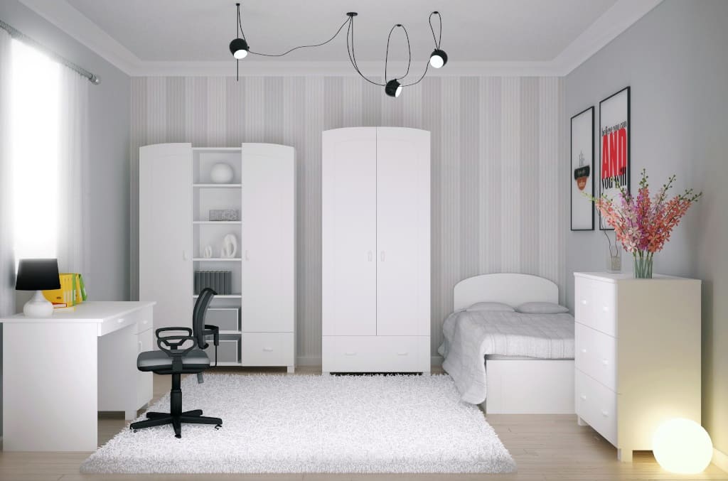 „Fresca” marki Miretto to uniwersalna, biała kolekcja z delikatnymi frezami. Sprawia, że pokój dziecka nabiera delikatności.