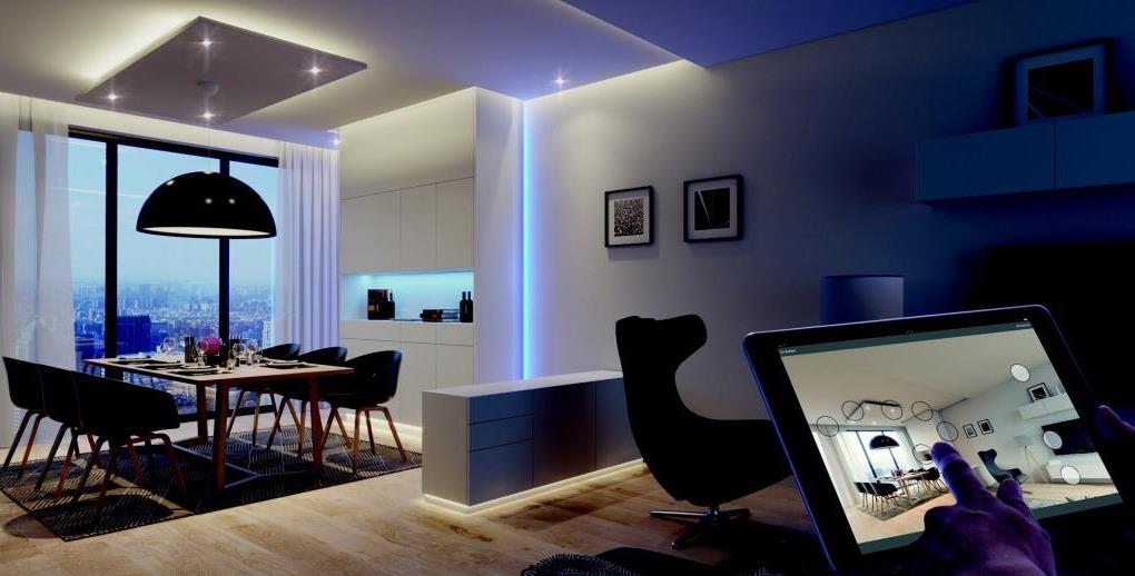 Häfele Loox5 LED - salon - światło w domu.