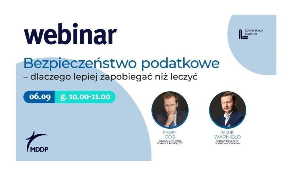 Jak się przygotować do kontroli podatkowej? Tego dowiedzą się uczestnicy webinaru Konfederacji Lewiatan.